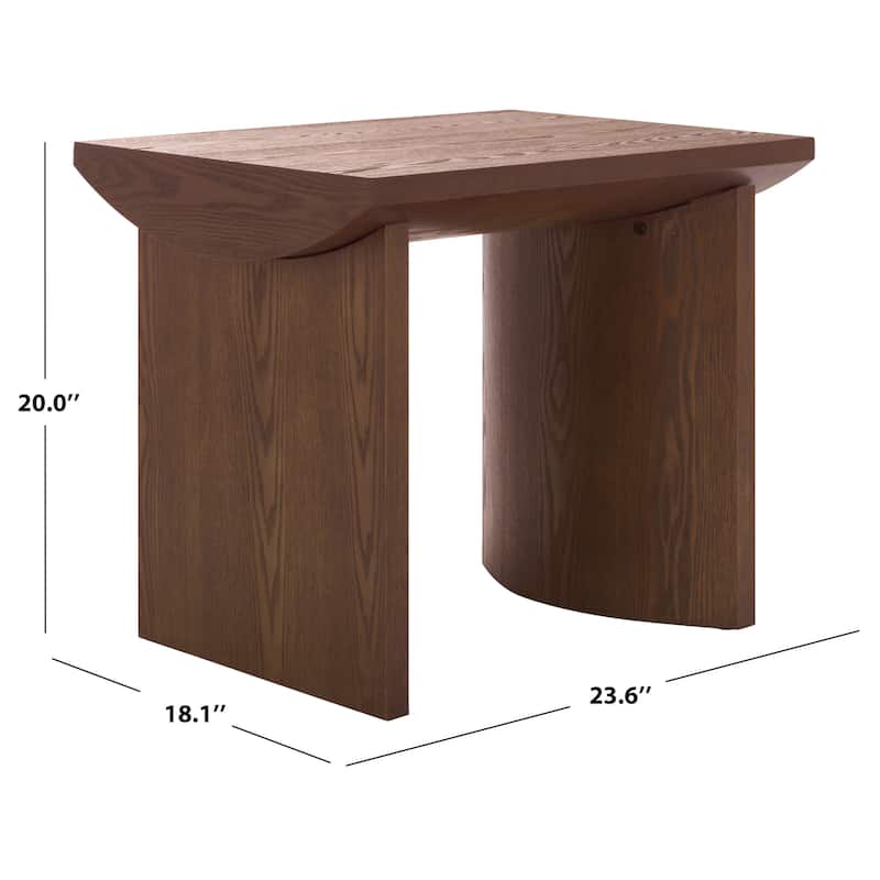 SAFAVIEH Home Bara End Table - 24"W x 18"D x 20"H