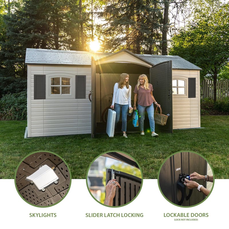 Lifetime Legacy 15 ft x 8 ft Outdoor Storage Shed (60465)
