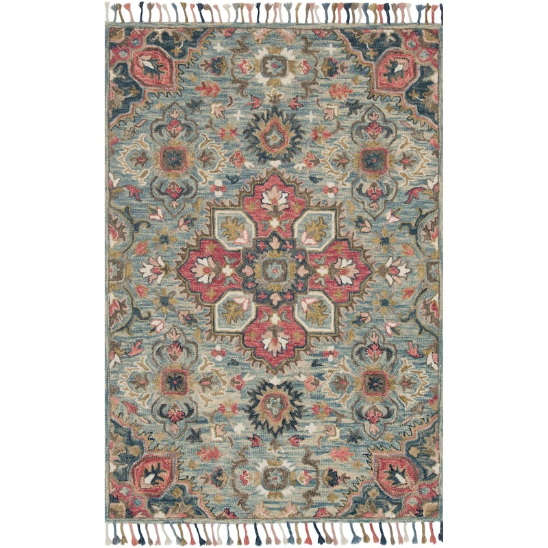 Alexander Home Sahara Boho Blossom Hand-hooked Area Rug