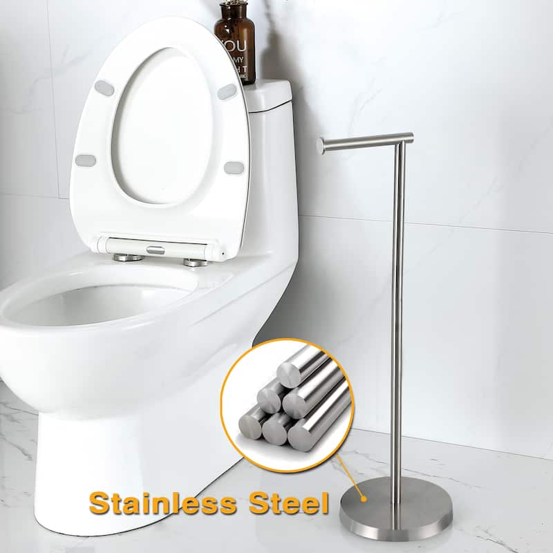 Bathroom Freestanding Toilet Paper Holder Tissue Roll Holder