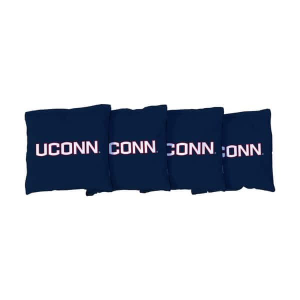 slide 2 of 3, Connecticut UCONN Huskies Blue Cornhole Bags All-Weather Resin Filled