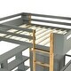 preview thumbnail 10 of 65, Modern Twin Size Wooden Loft Bed with Built-in Storage Cabinet and Cubes, Foldable Desk