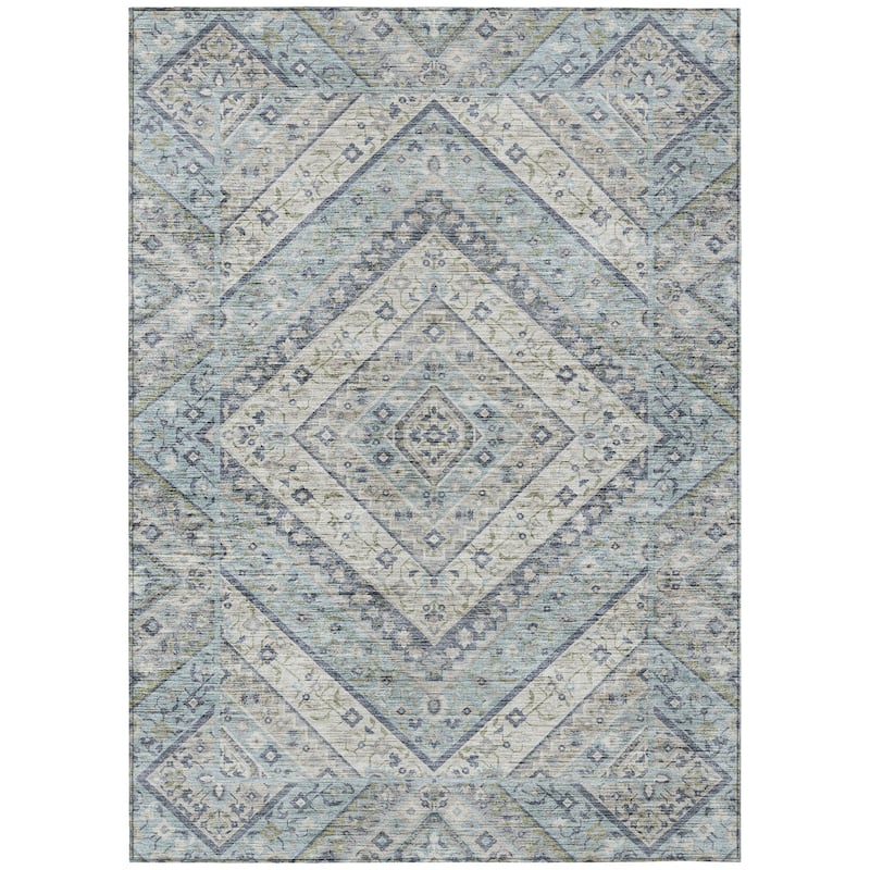 Machine Washable Indoor/Outdoor Traditional Ali Chantille Rug