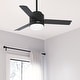 preview thumbnail 1 of 13, Hunter 44" Gilmour Outdoor Ceiling Fan with LED Light, Handheld Remote, Damp-Rated - Transitional, Contemporary Matte Black