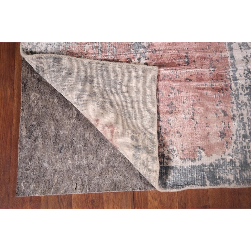 Contemporary Abstract Indian Foyer Rug Handmade Wool Carpet - 2'7"x 4'10"