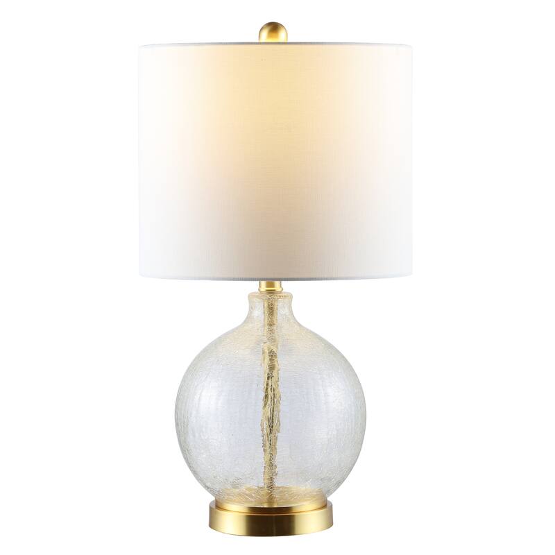 SAFAVIEH Lighting 22-inch Lovell Glass Table Lamp - 11" x 11" x 22"