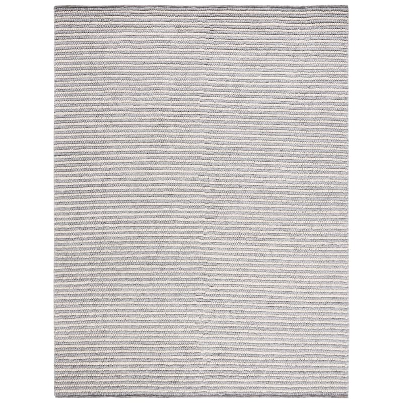 Martha Stewart by SAFAVIEH, Handmade Lisaveta Modern Wool Rug - 8' x 10' - Ivory/Grey