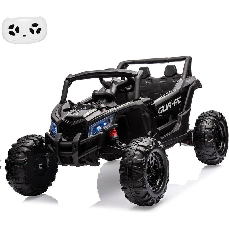 24V 2 Seater Ride on UTV Car for Big Kids - Black