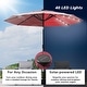 preview thumbnail 14 of 21, COSIEST Outdoor 10ft 3 Tiers Market Patio Umbrella with Solar LED lights