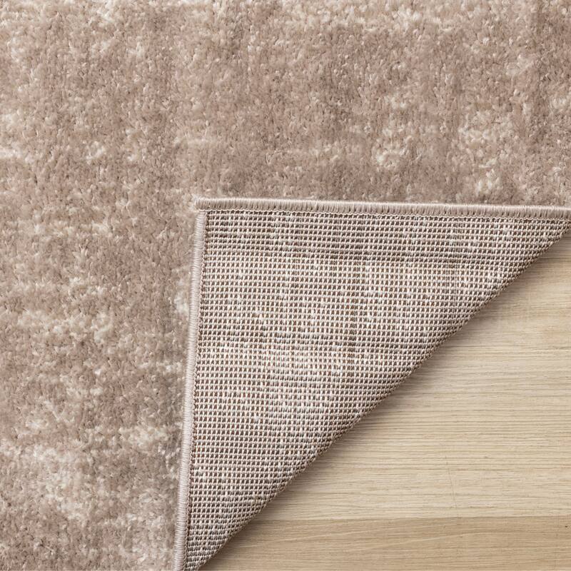 Cream Green Yellow Geometric Area Rug