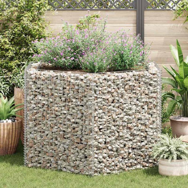 vidaXL Gabion Basket Hexagonal, 63x55.1x39.4 Inches - 63 x 55.1 x 39.4