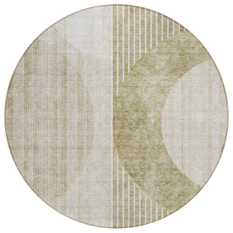 HomeRoots Geometric Transitional Rectangle Outdoor Rug