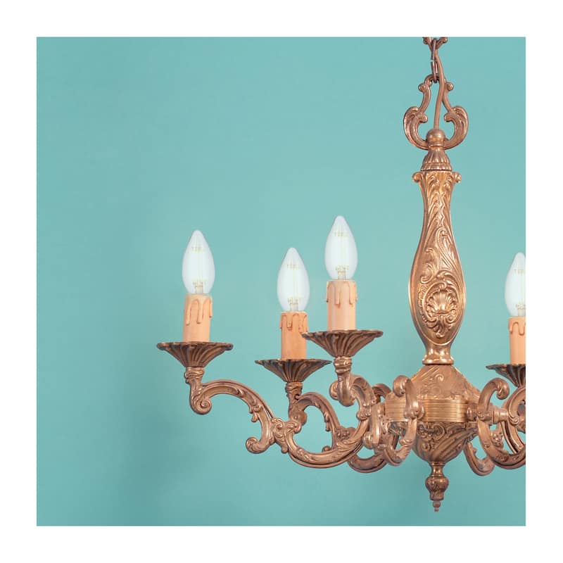 8W C11 LED Clear Finish Candelabra Base 5000K 90 CRI 800L