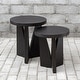 preview thumbnail 6 of 9, Uttermost Nadette Set of (2) Modern Rustic End Nesting Tables