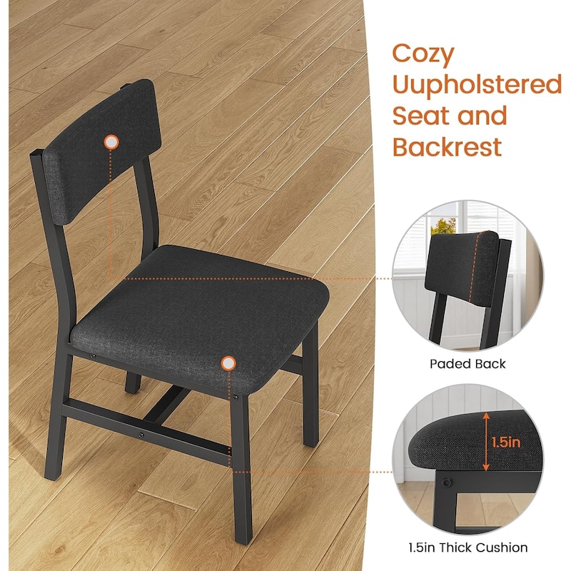 Dining Table Set 6 People Extendable Kitchen Table 4 Chairs