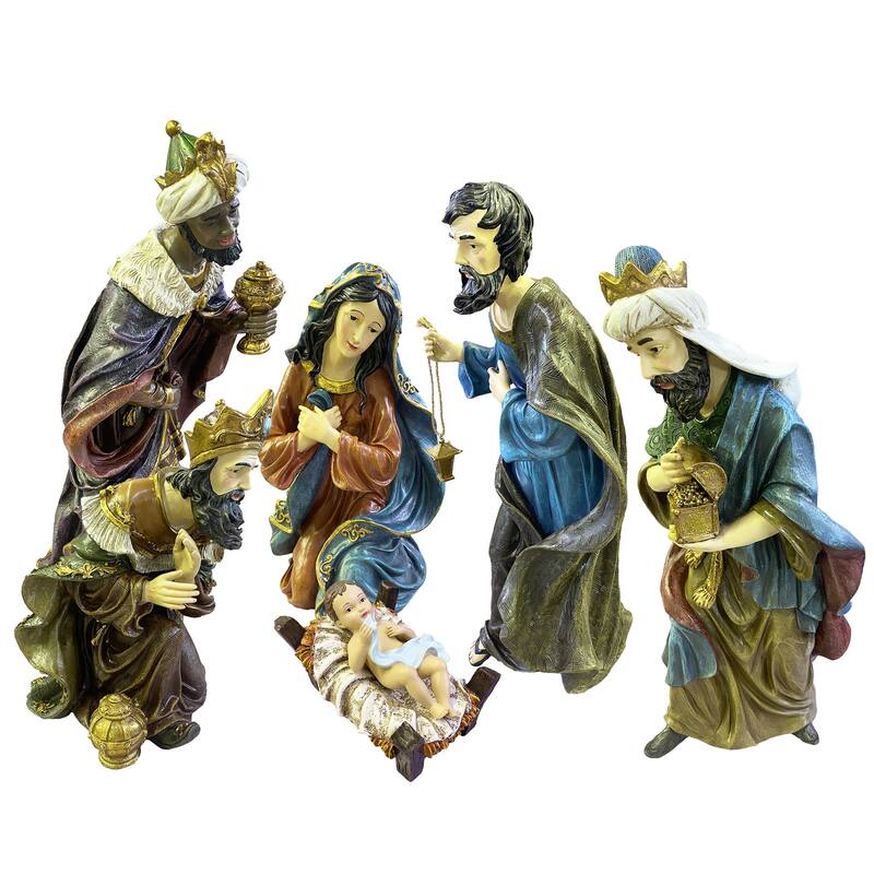 24" 7pc Outdoor Nativity Set