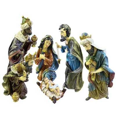 24" 7pc Outdoor Nativity Set
