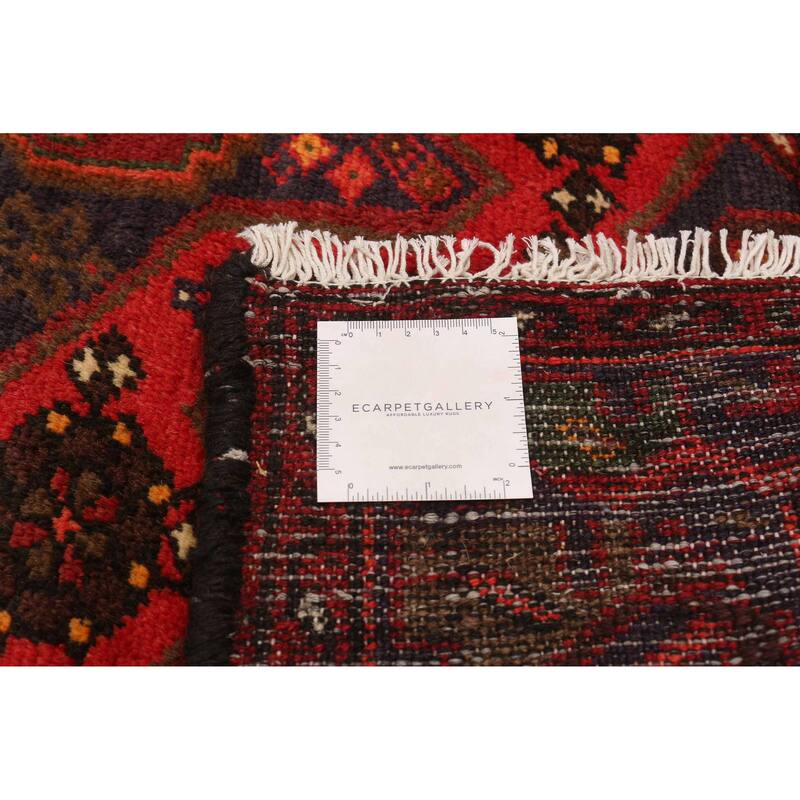 ECARPETGALLERY Hand-knotted Andelz Red Wool Rug - 4'2 x 6'3