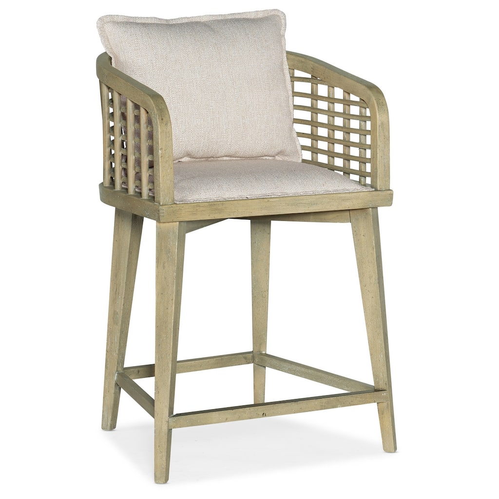 Hooker Furniture Surfrider 22" Wide Coastal Casual Barrel Back Lattice