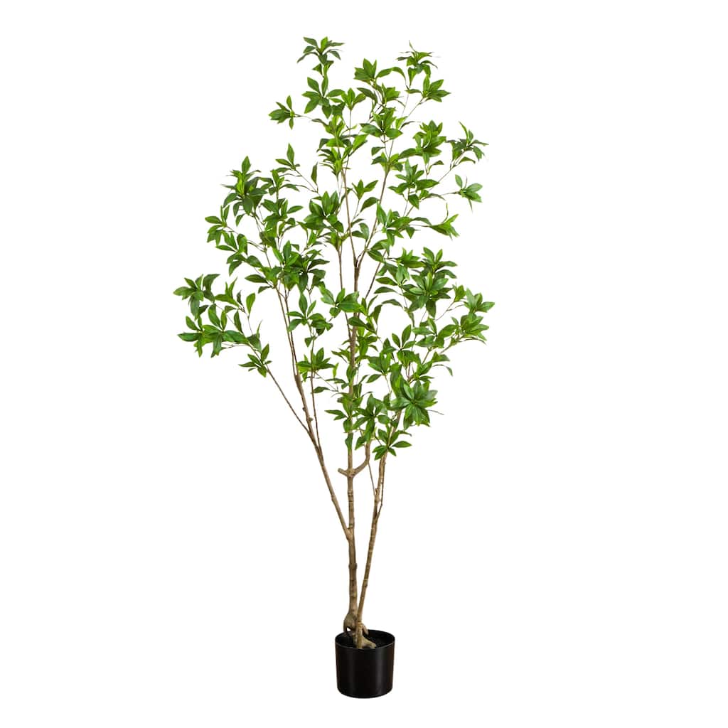 6-ft Artificial Minimalist Japanese Pieris Tree - Green