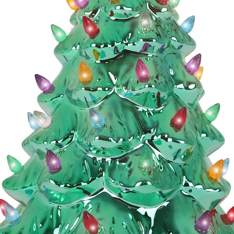 Emerald Pearl Ceramic Christmas Tree