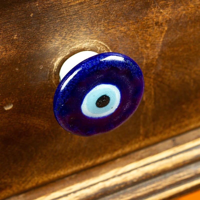 Novica Handmade Deep Glances Ceramic Knobs (Set Of 4)