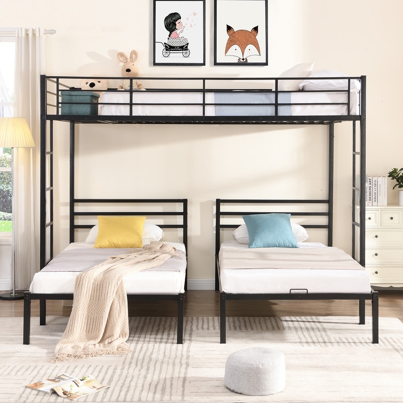 Metal full over twin bunk beds outlet
