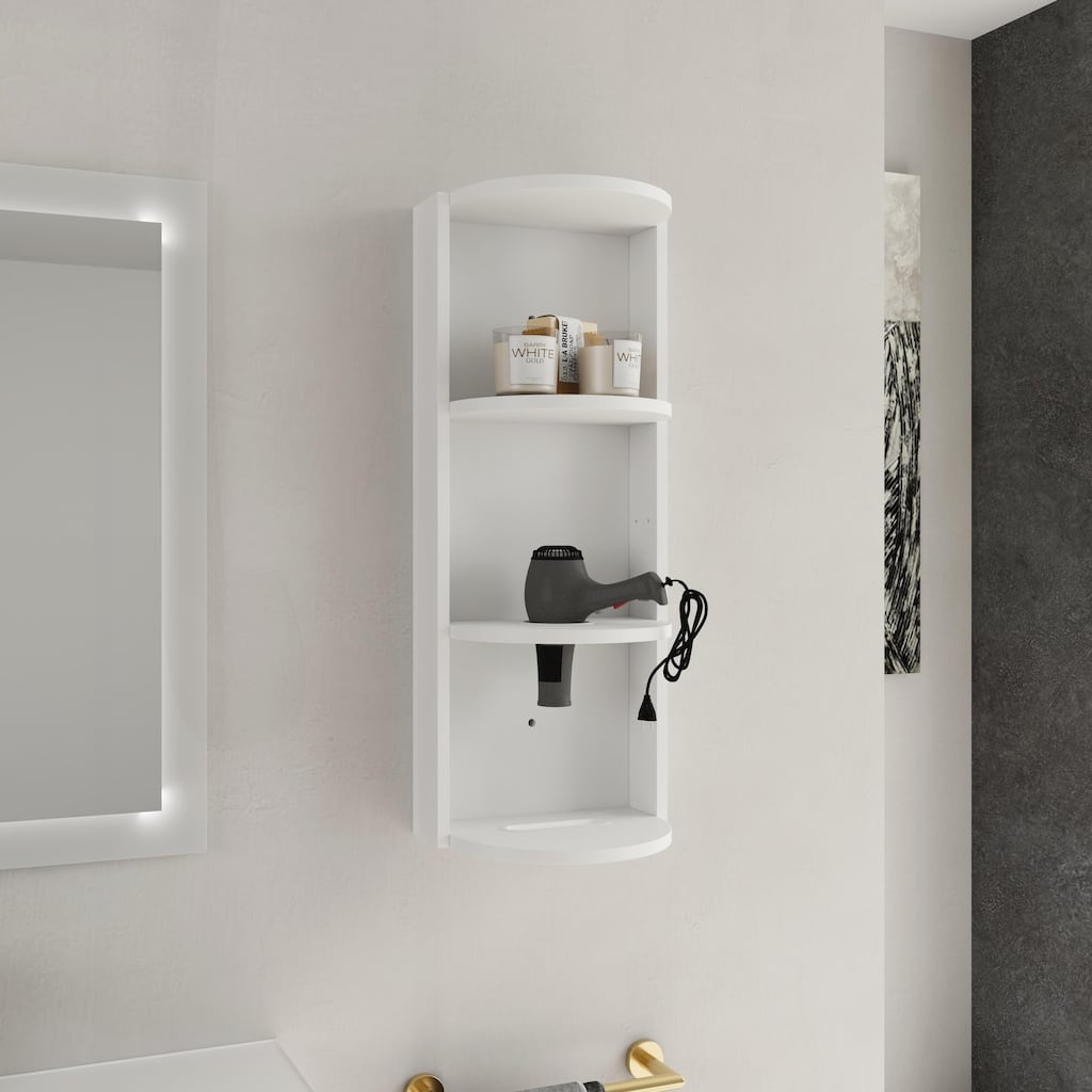 Space-Saving Bathroom Wall-Mounted Storage Rack with Versatile Design