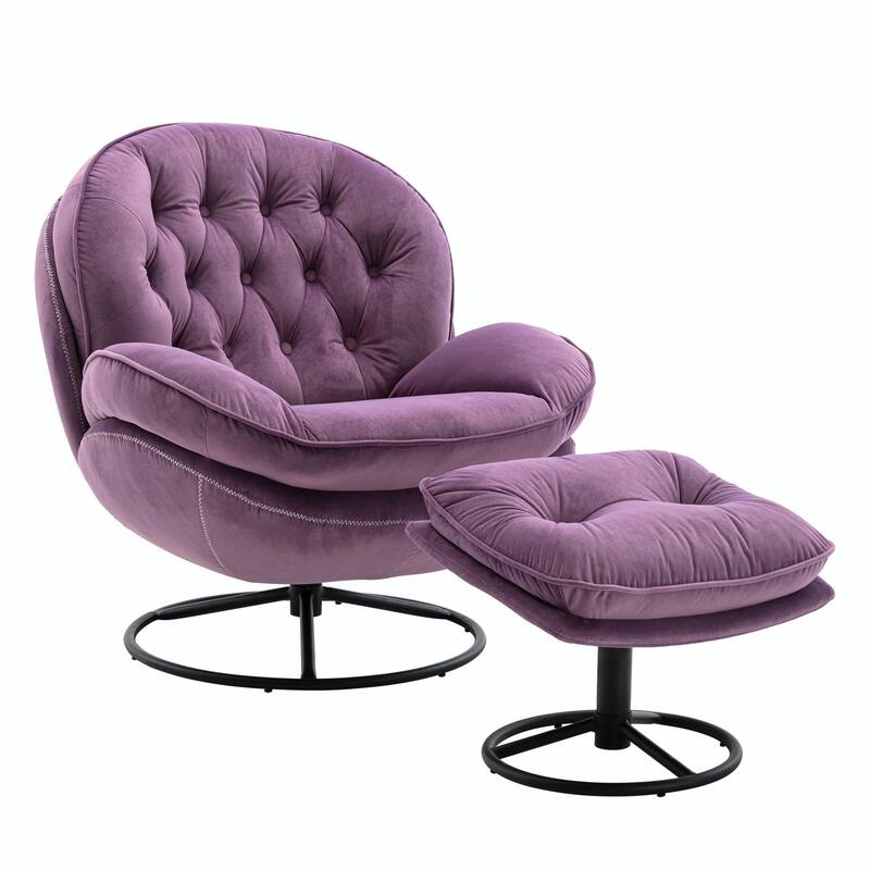 TV Chair Accent Chair for Living Room with Ottoman