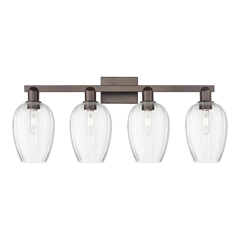 Innovations Lighting Downtown Urban - Preston - 4 Light 36" Flute Shade Bath Vanity Light