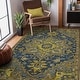 preview thumbnail 7 of 19, Everly Roe Boho Chic Hand-Tufted New Zealand Wool Area Rug 2' x 3' - Blue/Yellow