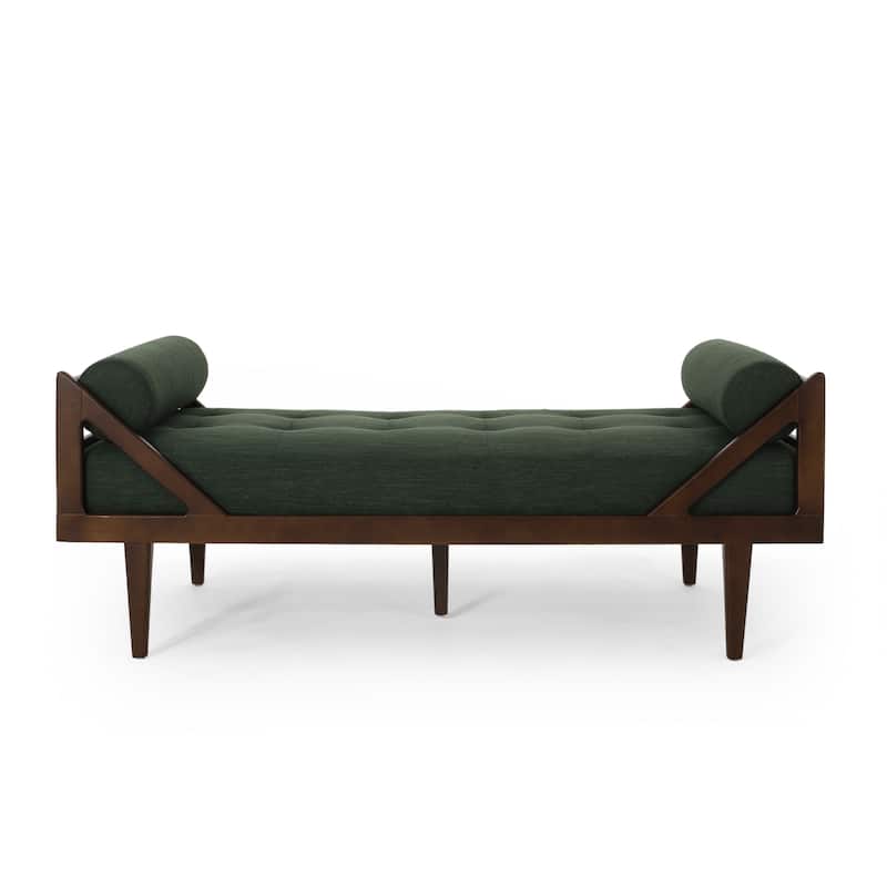 Rayle Tufted Chaise Lounge with Pillows by Christopher Knight Home - 65.00" W x 27.75" D x 23.75" H