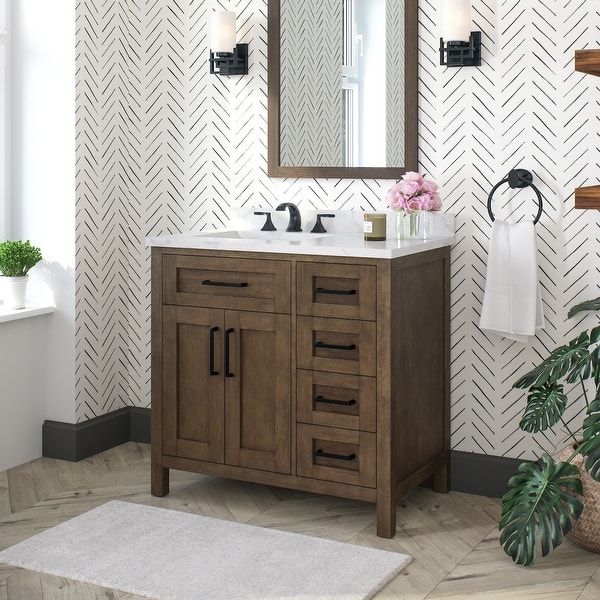Ove Decors Tahoe 36 In Almond Latte Vanity Overstock 31755303