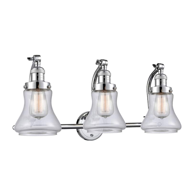 Innovations Lighting Bellmont 3 Light 28" Wide Bathroom Vanity Light - Polished Chrome / Clear