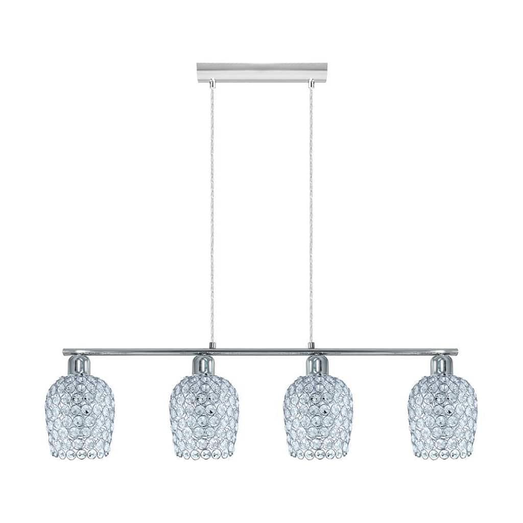 EGLO Bonares 1 - 4-Light Linear Pendant - Chrome Finish