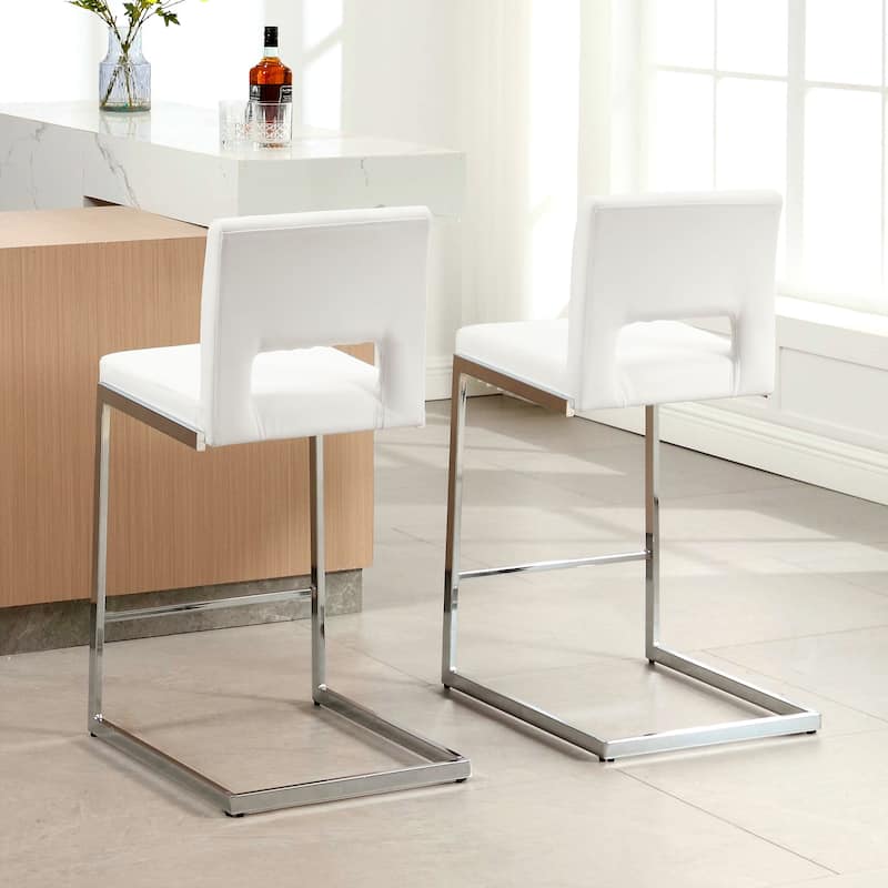 26" Counter Height Bar Stools Set of 2/3 with Metal Frame - 18"W x 23"D x 37.6"H
