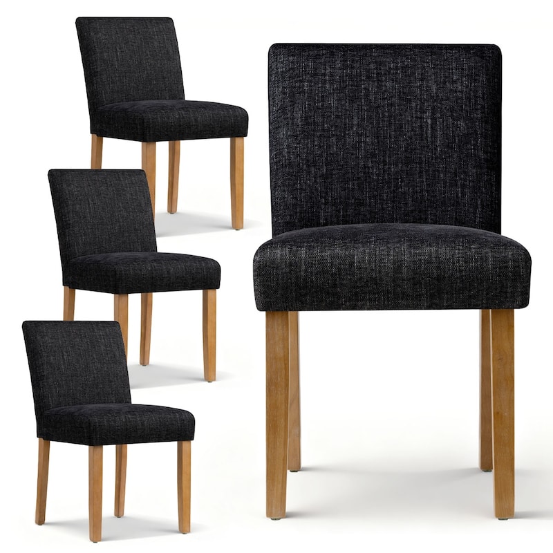 Upholstered Solid Wood Dining Chair (Set of 4) - 4-Piece