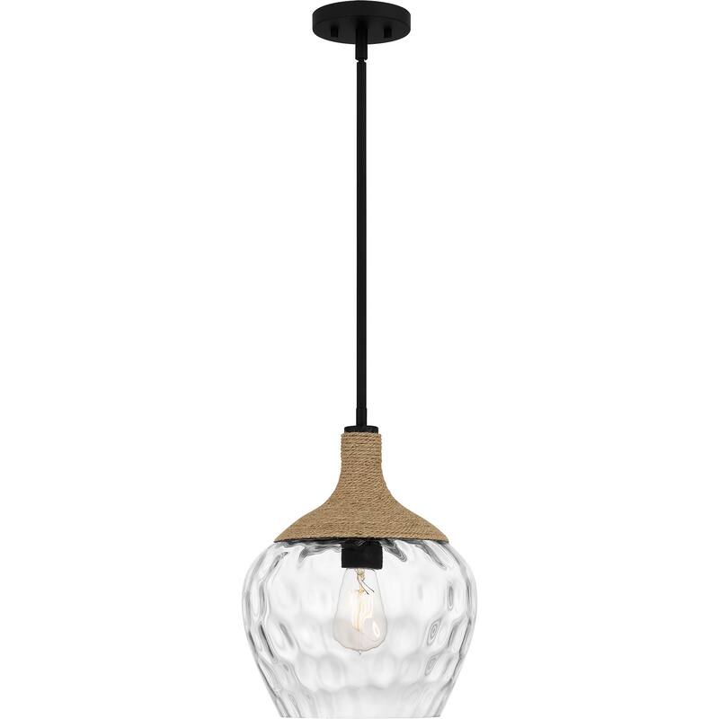 Quoizel Piccolo Pendant 1-Light in Matte Black
