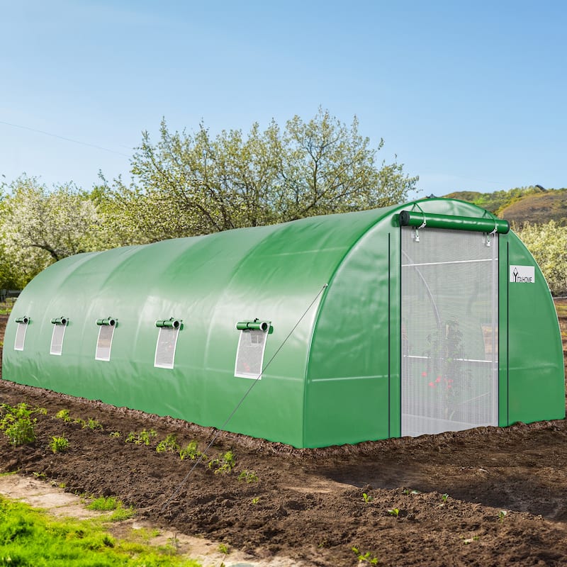 Moasis Greenhouse with Reinforced Steel Frame PE Cover