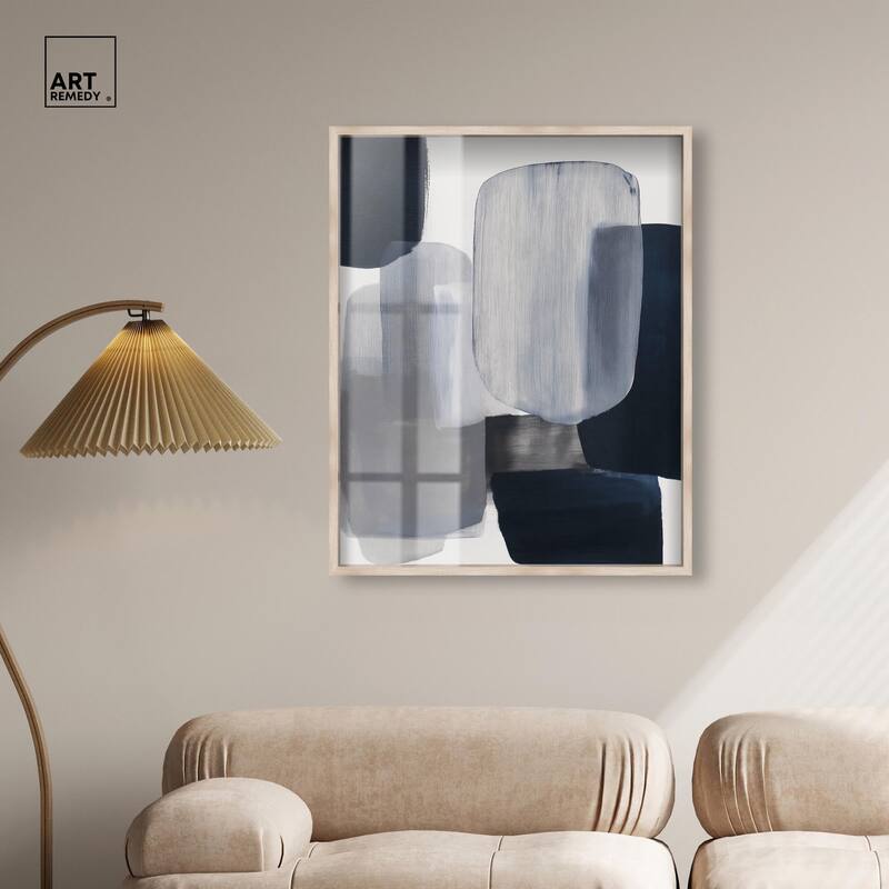 Oceanic Forms I Shadowbox by Art Remedy