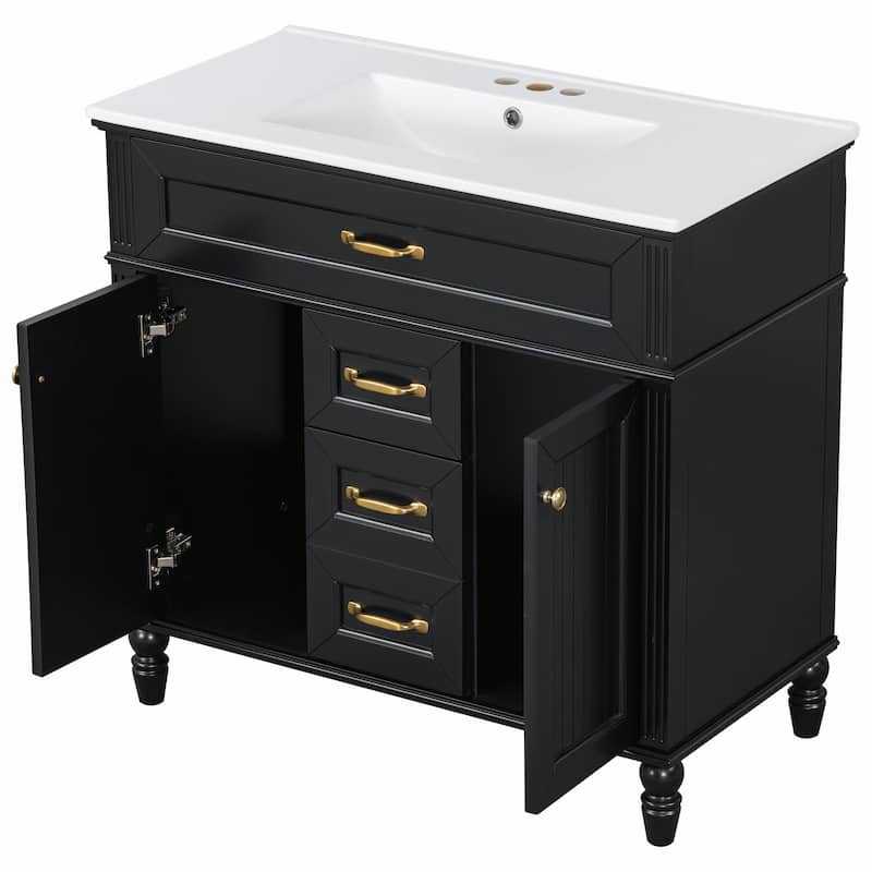 36" Bathroom Vanity with Sink Combo