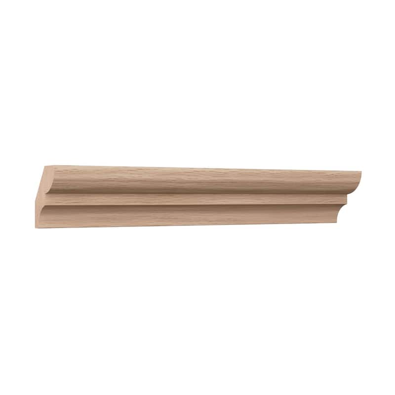 WM75 9/16-in D x 1-5/8-in W x 96-in L Americraft Solid Hardwood Stain Grade Bed Moulding