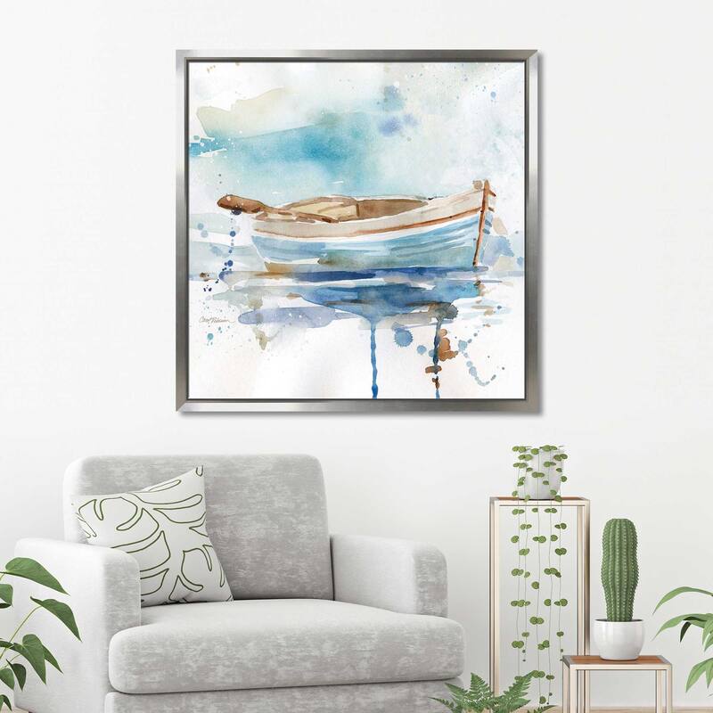"Malibu Marina I" by Carol Robinson Print on Floating Canvas