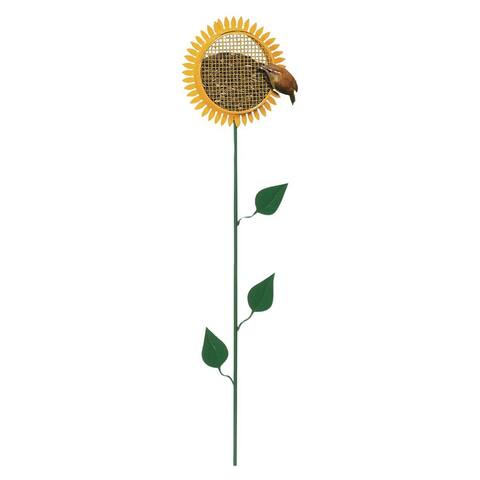 Woodlink 38 Inch Tall Portable Sunflower Stake Bird Feeder with Metal Mesh Cage - 0.95