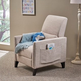 Alscot Contemporary Fabric Push Back Recliner by Christopher Knight Home