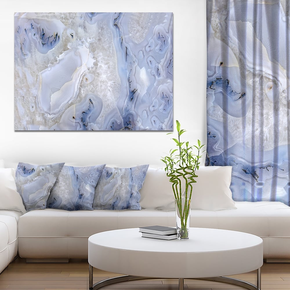 Agate Stone Background' Abstract Canvas Wall Art Print
