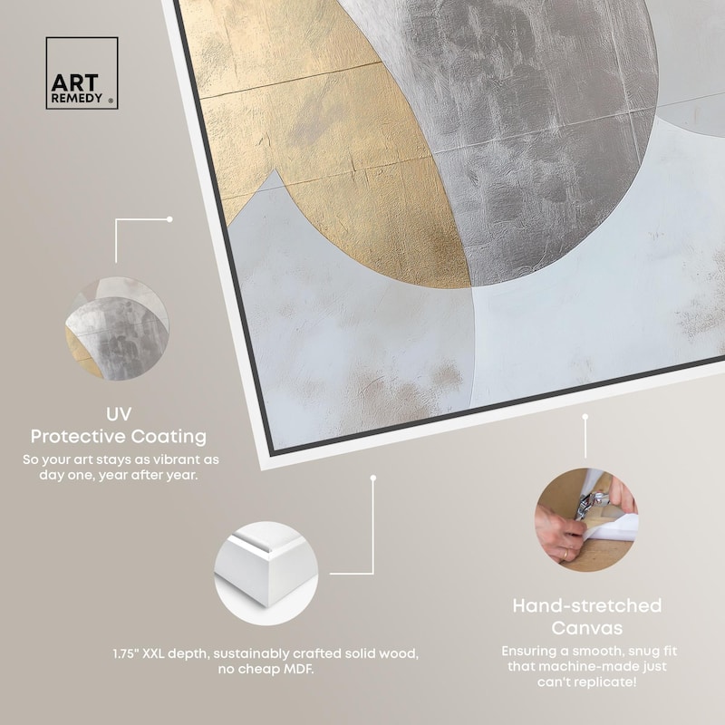 Golden Orb I Canvas by Art Remedy
