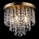 preview thumbnail 34 of 45, GetLedel Modern 5-Light Crystal Flush Mount Chandelier