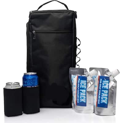 Carry-All Golf Cooler Bag with Ice Packs and Koozies