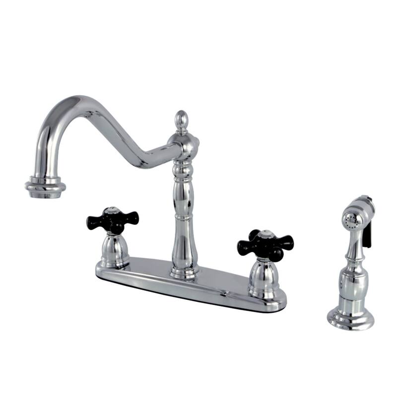 Kingston Brass Duchess 1.8 GPM Standard Kitchen Faucet - Includes Side - Polished Chrome